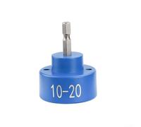 PureBowlic Tête de capsulage de bouteille électrique ///1/4 pouce///adaptateur de machine à sceller à tige hexagonale pour 10-50 mm, fixation de foret en plastique pour outils portables, bleu (10-20