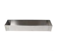 PureBowlic Tiramisu Lot de 2 moules à pain rectangulaires en acier inoxydable avec couvercle refermable pour gâteaux, embryons et desserts - Passe au lave-vaisselle - 40 x 10 cm