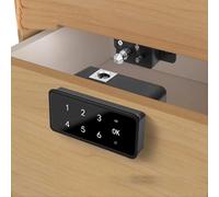 PureBowlic Verrou intelligent à empreintes digitales, serrure électronique de tiroir alimentée par USB avec 2 modes de gestion, ABS pour porte de placard de salle de sport, rangement de bureau à
