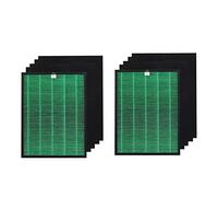 PUREBURG Lot de 2 filtres de rechange compatibles avec les purificateurs d'air Coway Airmega 150 (AP-1019C) et Airmega 160, H13 HEPA + 8 préfiltres à charbon actif Air Clean