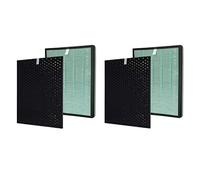 PUREBURG Lot de 2 filtres de rechange compatibles avec les purificateurs d'air RabbitAir BioGS 2.0 ultra silencieux SPA-550A et SPA-625A, H13 True HEPA + filtre à charbon actif