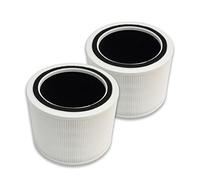PUREBURG Lot de 2 filtres HEPA de rechange 3 en 1 compatibles avec les purificateurs d'air Levoit Core 200s, référence Core 200S-RF.