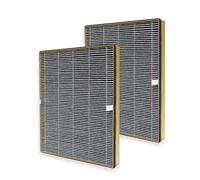 PUREBURG Lot de 2 filtres HEPA de rechange compatibles avec les purificateurs d'air TaoTronics TT-AP002 et VAVA VA-EE008, charbon actif H13 haute efficacité True HEPA 2 en 1 Air Clean COV Dust