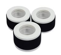 PUREBURG Lot de 3 filtres HEPA de rechange compatibles avec mini purificateur d'air Pro Breeze PB-P02, numéro de pièce PB-P02F, 2 en 1 haute efficacité