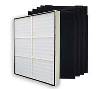 PUREBURG Lot de filtres HEPA de rechange compatibles avec Whirlpool Whispure 1183054K 8171434K AP450 AP510 AP51030K AP51030KB AP45030K WP500 WP1000, H13 Filtre à charbon actif haute efficacité