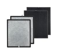 PUREBURG LV-PUR131-RF Lot de filtres de rechange compatibles avec les purificateurs d'air Levoit LV-PUR131 LV-PUR131S 2 x H13 HEPA + 2 filtres à charbon actif filtrage 4 étages