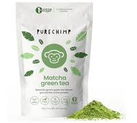 PureChimp Matcha Ceremonial 100g Thé 100% pur en poudre à l'ombre pour latte, infusions & recettes Sachet compostable Riche en antioxydants