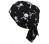 PURECITY® Bandana Foulard Tête Préformé 100% Coton - Taille Unique Ajustable - Plusieurs Coloris au choix (13# Tête de Mort)