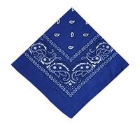 PURECITY© Bandana Original Paisley 100% Coton Foulard Qualité Supérieure/Unité/Lot de 6/Lot de 12/52cm x 52 cm/Tendance Accessoire de Mode Nouvelle Collection (10# Bleu Roi)