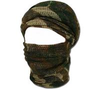 PURECITY® Shemagh keffieh cheche US - Maille filet woodland camouflage - 190cm x 90cm - Airsoft - Paintball - Outdoor