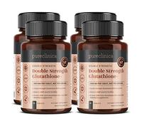 Pureclinica Glutathion double concentration 1000 mg x 240 comprimés (4 flacons de 60) - 8 mois d'approvisionnement