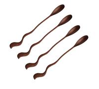 Purecopper Cuillère à café vintage de 18 cm, cuillère en cuivre antique forgée à la main, adaptée pour remuer le café, le lait et les cocktails (4)