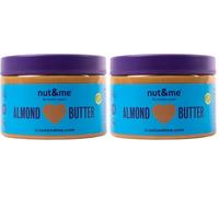 Purée d'amandes sans sucres ajoutés 300 g nut&me | 100% Beurre d'Amande | Crémeuse | Sans gluten | Sans conservateurs | Vegan | Pâte d'amande sans huile de palme (Lot de 2)