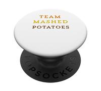 Purée de Pommes de Terre d'équipe drôle Thanksgiving Dîner Humour Vacances PopSockets PopGrip Adhésif