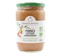PURÉE DE POMMES LITCHI 630G, CÔTEAUX NANTAIS, UNITÉ