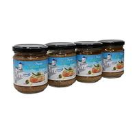 Purée d'olives vertes bio | Tapenade vertes d'olives grecques 100 % bio | Lot de 4 bocaux de pâte d'olives vertes pour l'apéritif | Dans l'huile d'olive vierge-extra de Grèce
