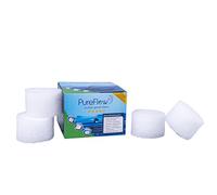 PureFlow Cartouche filtrante Ø 12 cm pour boîtier jusqu'à 11 cm de diamètre, remplacement pour cartouches filtrantes, jacuzzis et Easy-Quickpools, balles filtrantes (4 filtres Ø 120 x H70 mm)