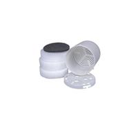 PureFlow EGO-3 Lot de 2 filtres actifs Ø 15 cm, composé de 3 filtres interchangeables + charbon actif. Meilleure filtration pour récipients EGO3/jacuzzi 2 x 3 disques filtrants interchangeables