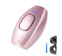 PureGlow Hair Removal, Épilateur Lumière Pulsée, IPL Épilateur avec 5 Niveaux d'énergie, Épilation Indolore pour femmes et hommes, Dispositif d'épilation IPL pour Visage, Jambes, Bras, Corps (Rose)