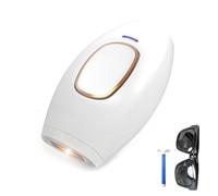 PureGlow Hair Removal, Épilateur Lumière Pulsée, IPL Épilateur avec 5 Niveaux d'énergie, Épilation Indolore pour femmes et hommes, Dispositif d'épilation IPL pour Visage, Jambes, Bras, Corps (Blanc)