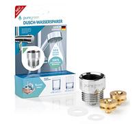 puregreen Économiseur d'eau de douche | Installation facile, convient à presque tous les robinets de douche et pommeaux de douche | Jusqu'à 50% d'économie d'eau sans perte de confort [chrome]