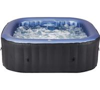 PureHaven spa gonflable 158x158x68 cm pour 4 personnes autonettoyant incl. cartouches filtrantes et couverture Poids à vide 24 kg