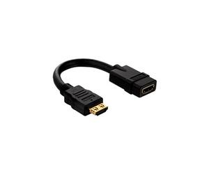 PureInstall PI030 - Adaptateur HDMI - HDMI mâle pour HDMI femelle - 10 cm - triple blindage - noir