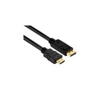 PureInstall PI5100 - Câble adaptateur - DisplayPort mâle pour HDMI mâle - 12.5 m - triple blindage - noir - rond