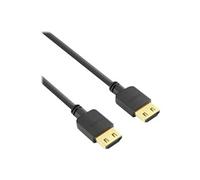 PureInstall Series - High speed - câble HDMI avec Ethernet - HDMI mâle pour HDMI mâle - 30 cm - blindé - noir - sans halogène, support 4K