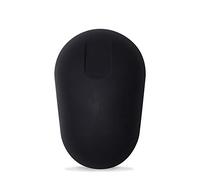 PUREKEYS Souris Hygiène - sans Fil - Noir - Facile à désinfecter & Lavable, Indice de Protection IP 66 - Revêtement Silicone avec 2 Boutons et Fonction Roll