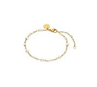Purelei Adore Pearl Bracelet en acier inoxydable avec perles de coquillage, look élégant et intemporel, parfaitement combinable avec la chaîne à breloques Adore, Eine Grösse, Acier inoxydable, Agate