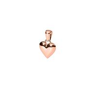 Purelei® Aloha Love Charm - Breloque pendentif en forme de cœur en acier inoxydable plaqué or - Symbole d'amour et de compassion - 12,4 x 11,8 mm - Or/Argent/Or rose, 12,4 mm x 11,8 mm, Acier