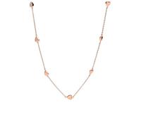 Purelei Alohi Heart Chaîne en acier inoxydable avec petits cœurs et plaqué or 14 K/18 carats, symbole d'amour, de légèreté et d'harmonie, Eine Grösse, Acier inoxydable, Pas de gemme