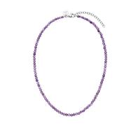 Purelei® Amethyst Bijou pour Femmes (Argent) - Collier en Acier Inoxydable Durable - Résistant à l'Eau - Longueur réglable 35-40 cm - Pour votre style
