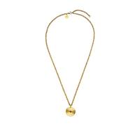 Purelei® Artistic Collier (doré, or rose), étanche, pour femme, avec pendentif rond, élégant collier en acier inoxydable, cadeau pour femme, longueur réglable de 50 à 55 cm, Acier inoxydable