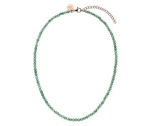 Purelei Aventurine Bijou pour Femmes (Or) - Collier pour Femmes en Acier Inoxydable Durable - Collier Résistant à l'Eau - Longueur réglable 35-40 cm - Collier pour votre style