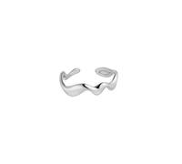 Purelei® Bague abstraite vague - Fidget - Bague Femme en Acier Inoxydable Durable - Anneaux Imperméables - Tailles Réglable de 52 à 56 - Bijoux Femme, Acier inoxydable, Aucune pierre précieuse