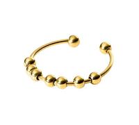 Purelei Bague anti-stress femme acier inoxydable réglable - Bijou élégant pour apaiser l’anxiété, ajustable tailles 50 à 66, résistant à l’eau, style moderne joyeux