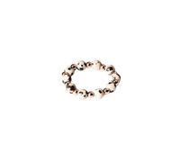 Purelei® Bague Coast - Bague élastique en jaspe dalmatien et acier inoxydable en or, argent ou or rose - Tailles S/M & M/L - Élégant et personnalisable - Fidget - Anxiety, S-M, Acier inoxydable