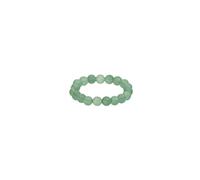 Purelei Bague en aventurine - Flexible - En pierre naturelle verte - Élastique - Symbole de calme, de sérénité et d'équilibre intérieur, S-M, Acier inoxydable, Pas de pierre précieuse