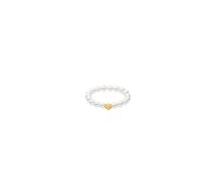 PURELEI Bague 'Shiny Bloom' or / blanc perle, Taille 55-56
