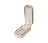 Purelei Étui de voyage pour rangement de bjoux - Boîte à bijoux en simili-cuir- Jewelry Organizer pour tes bijoux - Box à bijoux pour la route - 16,5 x 6,5 x 5 cm