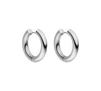 PURELEI Boucles d’oreilles femme acier inoxydable argent résistant à l’eau - Créoles élégantes 1,8 cm pour mode féminine - Bijou durable antiallergique - Accessoire tendance