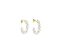 PURELEI Boucles d'oreilles 'Aina' or / blanc perle, Taille Taille unique