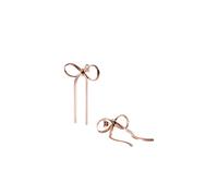 Purelei Boucles d'oreilles avec nœud - Imperméables - Élégantes boucles d'oreilles en forme de nœud en maille serpent - Acier inoxydable et plaqué or 14 K/18 carats - Ludique et raffinée pour les