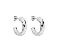 Purelei® Boucles d'oreilles créoles élégantes en acier inoxydable épaisses et résistantes à l'eau - Idéales pour femme, Acier inoxydable