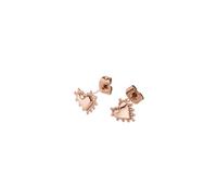 Purelei Boucles d'oreilles délicates en forme de cœur - Étanche - Petites boucles d'oreilles en forme de cœur au look vintage en acier inoxydable et plaqué or 14 K/18 K - Symbole discret d'amour et