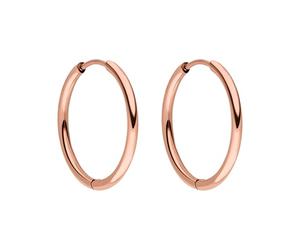 Purelei Boucles d'oreilles élégantes, boucles d'oreilles pour femme en acier inoxydable durable, bijoux imperméables, diamètre 15,8 mm (Argent)