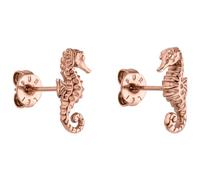 PURELEI Boucles d'oreilles femme Seahorse acier inoxydable étanche, puces hippocampe or argent or rose, cadeau élégant, bijoux hypoallergéniques tendance mode durable
