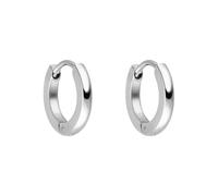 PURELEI® Boucles d’oreilles Ike (Or, Argent, Or rose), boucles d’oreilles femme fantaisie en acier inoxydable, créoles résistantes à l’eau, 14 mm de diamètre (Or)